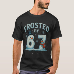 67 Weihnachtsmann-Schneemann 6 7 Internet-Meme Wei T-Shirt