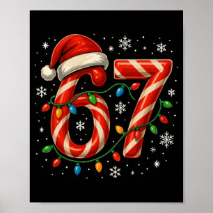 67 Weihnachtsmeme Lustige Sechs Sieben Xmas-Lichte Poster