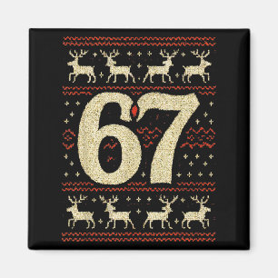 67 Weihnachtspullover Hässlich 6 7 Meme Sechs Sieb Magnet