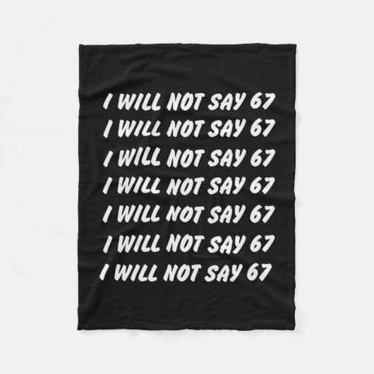 67 Write Lines Six Seven 7endy 6 7endy 67 Meme Fun Fleecedecke (Vorderseite)