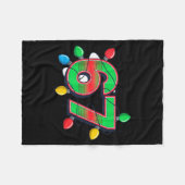 67 Xmas Lights Tacky Meme Design Fleecedecke (Vorderseite (Horizontal))