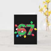 67 Xmas Lights Tacky Meme Design Karte (Gelbe Blume)