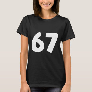 67 Zahl Lustig Six Seven Meme Schule Teenager Kind T-Shirt