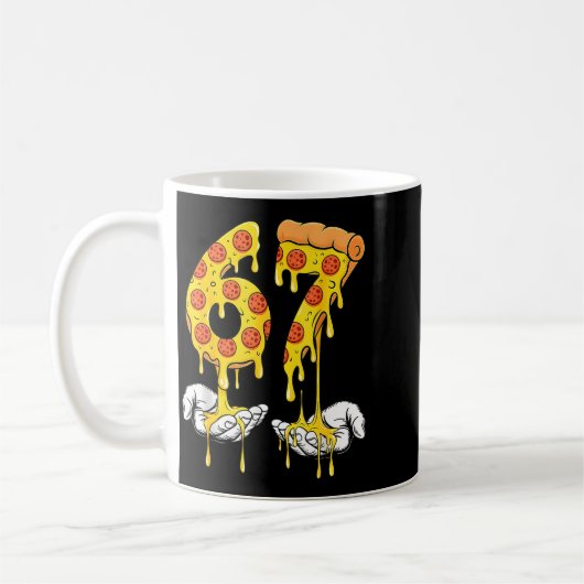 67 Zza Meme Funny Zza Lover Kaffeetasse (Links)