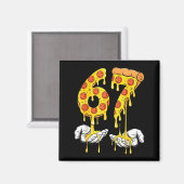 67 Zza Meme Funny Zza Lover  Magnet (Vorderseite/Rückseite)