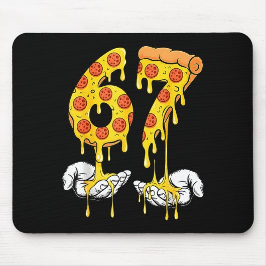 67 Zza Meme Funny Zza Lover  Mousepad (Vorne)