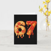 67 Zza Meme Lustig Six Seven Gen Alpha Slang Kinde Karte (Gelbe Blume)