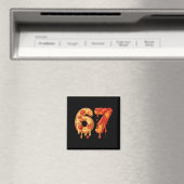 67 Zza Meme Lustig Six Seven Gen Alpha Slang Kinde Magnet (In Situ (Geschirrspüler))
