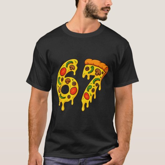 67 Zza Meme Lustig Six Seven Gen Alpha Slang Kinde T-Shirt (Vorderseite)