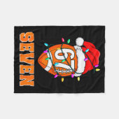 67endy Xmas Football – Six & Seven Matching Co Fleecedecke (Vorderseite (Horizontal))