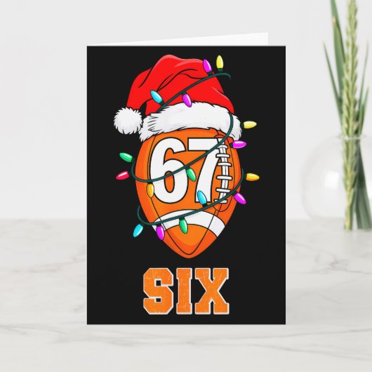 67endy Xmas Football – Six & Seven Matching Co Karte (Vorderseite)