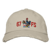 67FS Golf Hat mit Callsign Bestickte Kappe (Vorderseite)