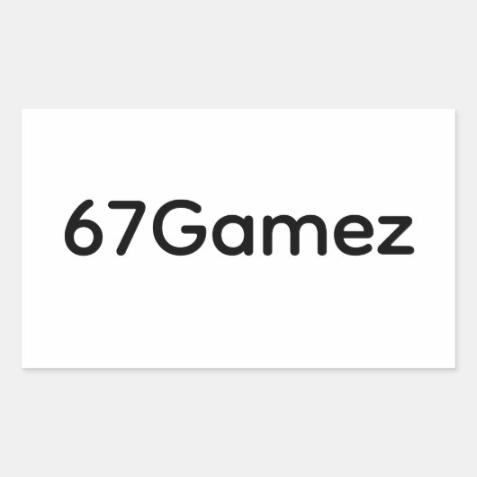 67Gamez Aufkleber 2 (Vorderseite)