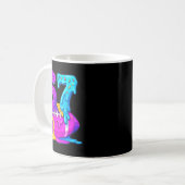 67th Birthday Ice Cream American Football Drip 6 7 Kaffeetasse (Vorderseite Links)