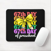 67th Day Of Preschool Girls Coquette Bow 67 Days O Mousepad (Mit Mouse)