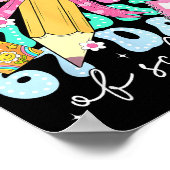 67th Day Of School 67 Days Pencil Coquette Bow Mem Poster (Ecke)