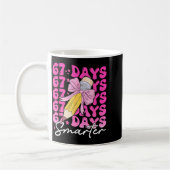 67th Day Of School 67 Days Smarter Coquette Bow Si Kaffeetasse (Links)