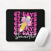67th Day Of School 67 Days Smarter Coquette Bow Si Mousepad (Mit Mouse)