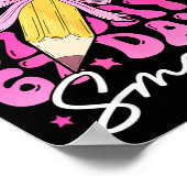 67th Day Of School 67 Days Smarter Coquette Bow Si Poster (Ecke)