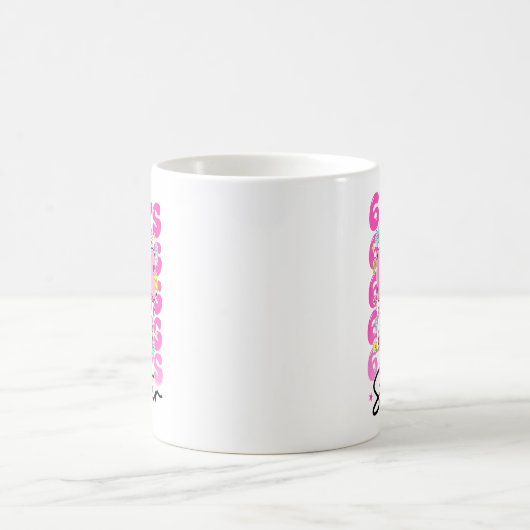 67th Day Of School 67 Days Smarter Coquette Bow Te Kaffeetasse (Mittel)