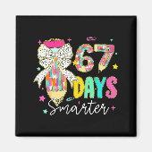 67th Day Of School 67 Days Smarter Coquette Bow Te Magnet (Vorne)