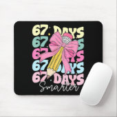 67th Day Of School 67 Days Smarter Coquette Bow Te Mousepad (Mit Mouse)
