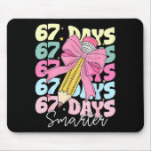 67th Day Of School 67 Days Smarter Coquette Bow Te Mousepad (Vorne)