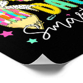 67th Day Of School 67 Days Smarter Coquette Bow Te Poster (Ecke)