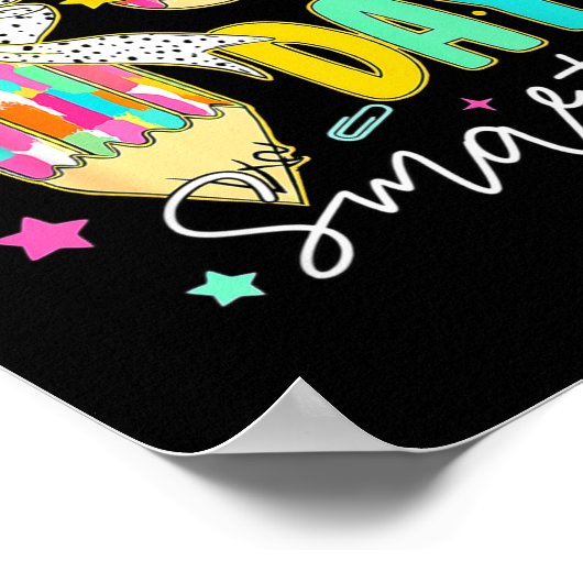 67th Day Of School 67 Days Smarter Coquette Bow Te Poster (Ecke)