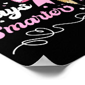 67th Day Of School 67 Days Smarter Coquette Bow Te Poster (Ecke)