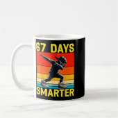 67th Day Of School 67 Days Smarter Dabbing Six Sev Kaffeetasse (Links)