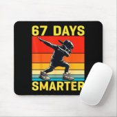 67th Day Of School 67 Days Smarter Dabbing Six Sev Mousepad (Mit Mouse)