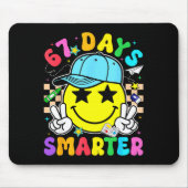 67th Day Of School 67 Days Smarter Teacher Boy Gir Mousepad (Vorne)