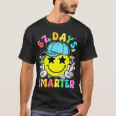 67th Day Of School 67 Days Smarter Teacher Boy Gir T-Shirt (Vorderseite)