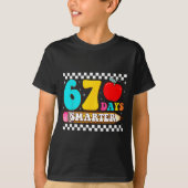 67th Day Of School 67 Days Smarter Teacher Boy Gir T-Shirt (Vorderseite)