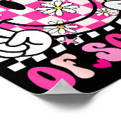 67th Day Of School 67 Days Smarter Teacher Girl Wo Poster (Ecke)