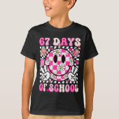 67th Day Of School 67 Days Smarter Teacher Girl Wo T-Shirt (Vorderseite)