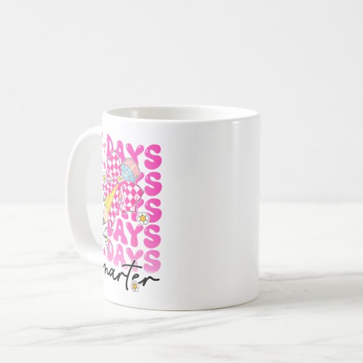 67th Day Of School 67 Days Smarter Teacher Student Kaffeetasse (Vorderseite Links)