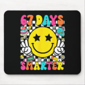 67th Day Of School 67 Days Smarter Teacher Student Mousepad (Vorne)