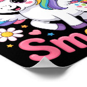 67th Day Of School 67 Days Smarter Unicorn Teacher Poster (Ecke)