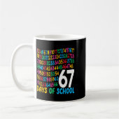 67th Day Of School 67 Math Numbers Teacher Kids 67 Kaffeetasse (Links)