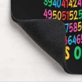 67th Day Of School 67 Math Numbers Teacher Kids 67 Mousepad (Ecke)