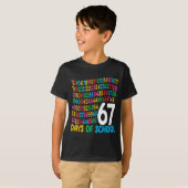 67th Day Of School 67 Math Numbers Teacher Kids 67 T-Shirt (Vorne ganz)