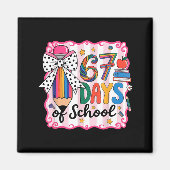 67th Day Of School 67 Six Seven Math Teacher Magnet (Vorne)