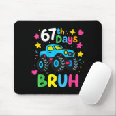 67th Day Of School Bruh Funny Meme 67 Monster Truc Mousepad (Mit Mouse)