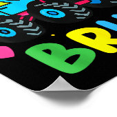 67th Day Of School Bruh Funny Meme 67 Monster Truc Poster (Ecke)