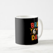 67th Day Of School Bruh Kids Celebration Design Kaffeetasse (VorderseiteRechts)