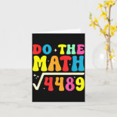 67th Day Of School Do The Math 67 Square Root 4489 Karte (Gelbe Blume)