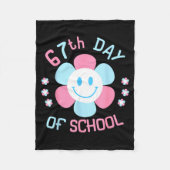 67th Day Of School Funny 100th Of School Students Fleecedecke (Vorderseite)