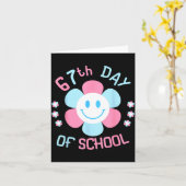 67th Day Of School Funny 100th Of School Students Karte (Gelbe Blume)